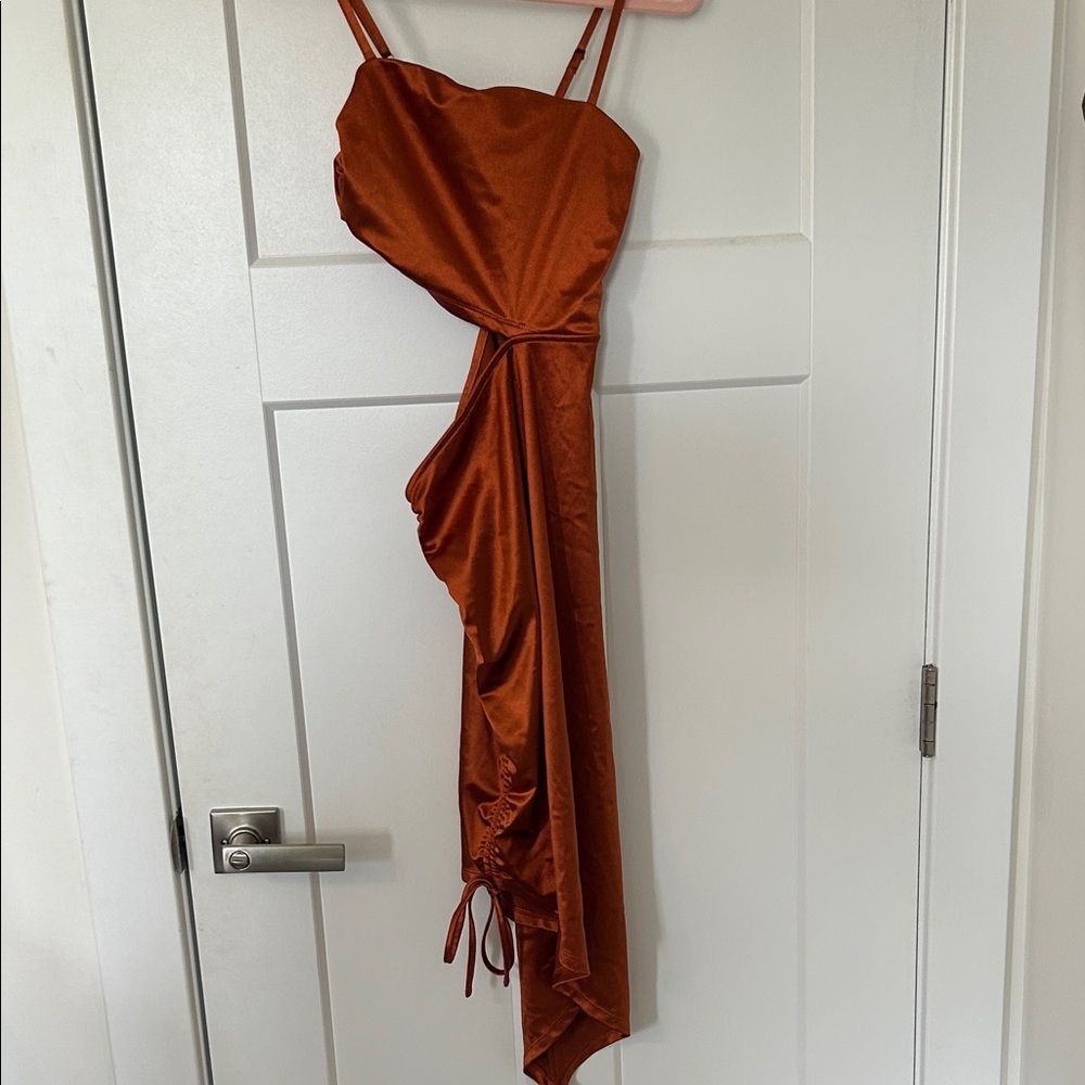 Forever 21 Asymmetrical Copper Dress